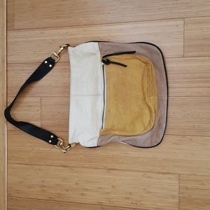 Pietro Alessandro Hobo Bag cream, yellow and pink in very good condition